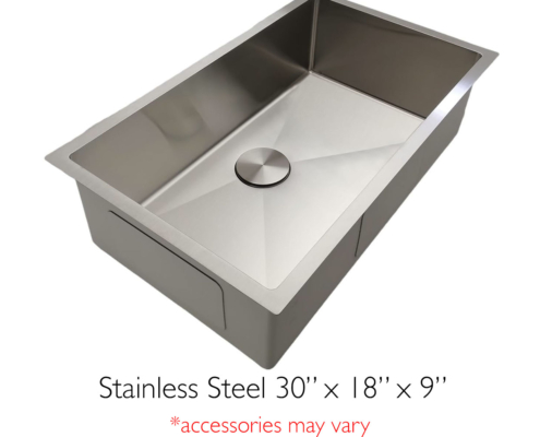 Silver Stainless 30x18x9
