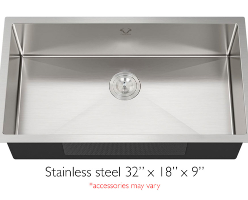 Silver Stainless 32x18x9