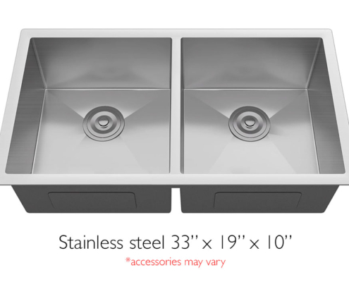 Silver Stainless 33x19x10